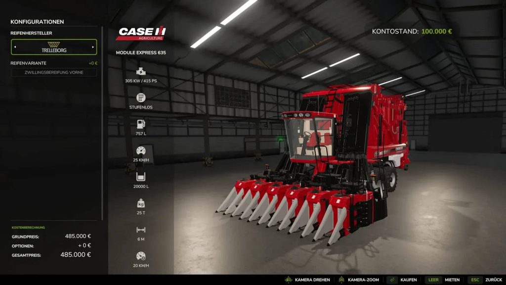 Cotton Harvester Case Module Express 635 v1.0