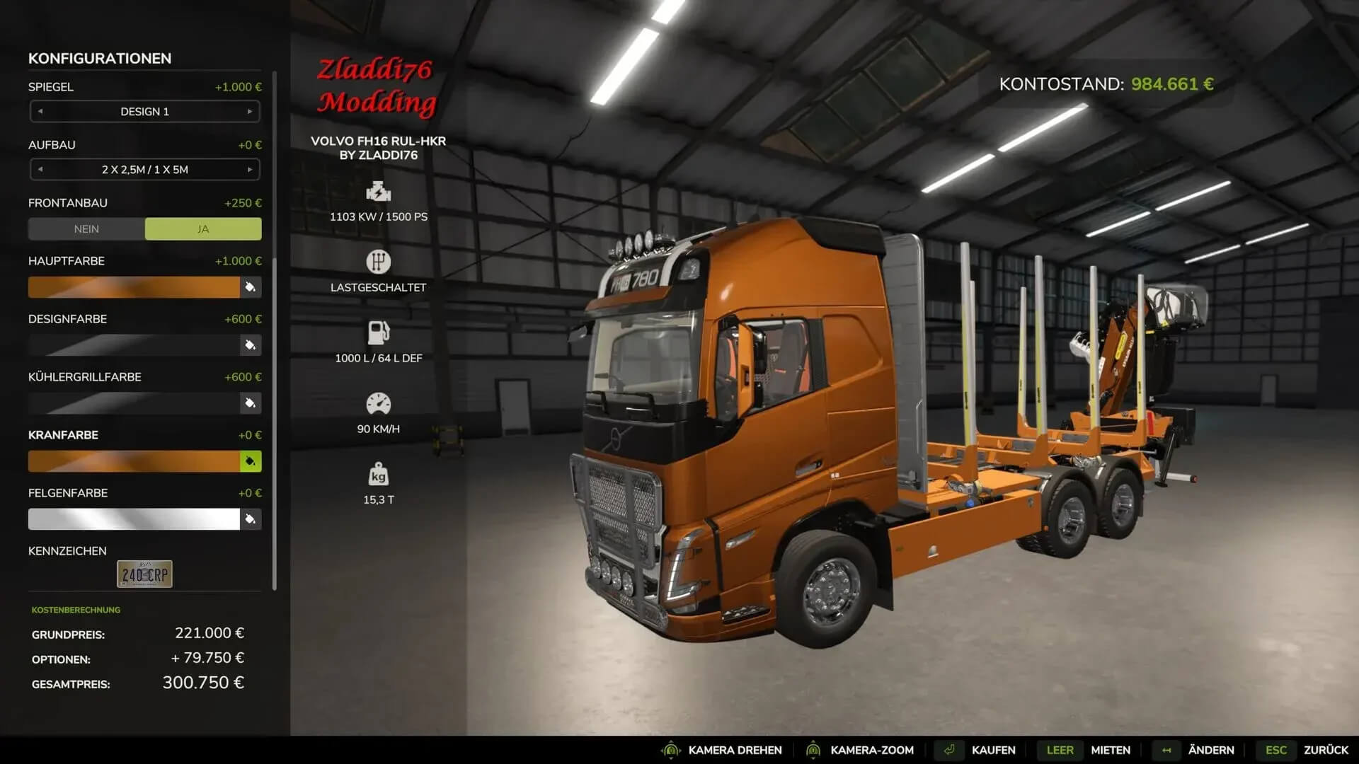 Volvo Fh16 Holz v1.0.0.0 FS25