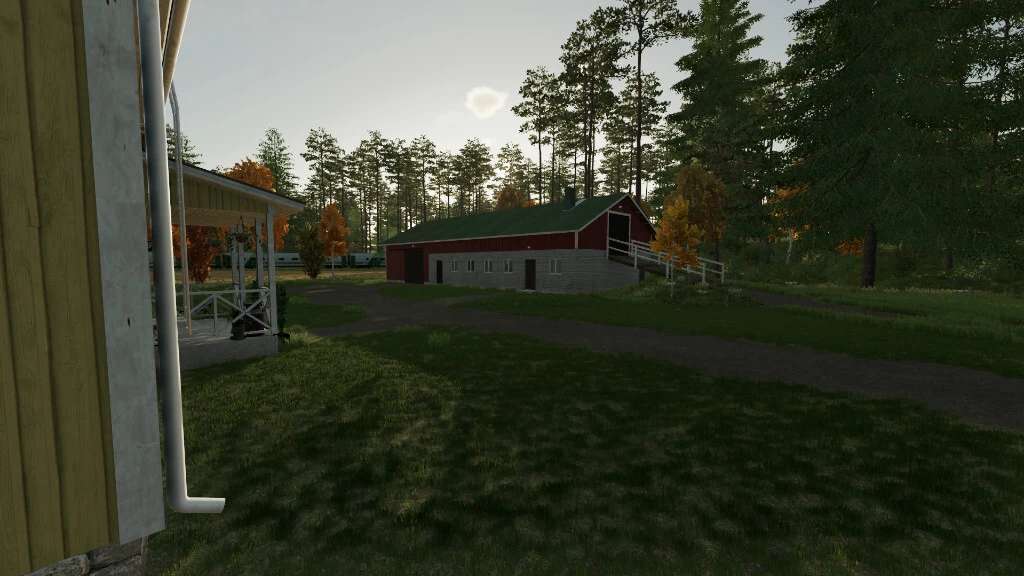 Old Brick Cow Barns Expandable Pastures v1.0 FS22