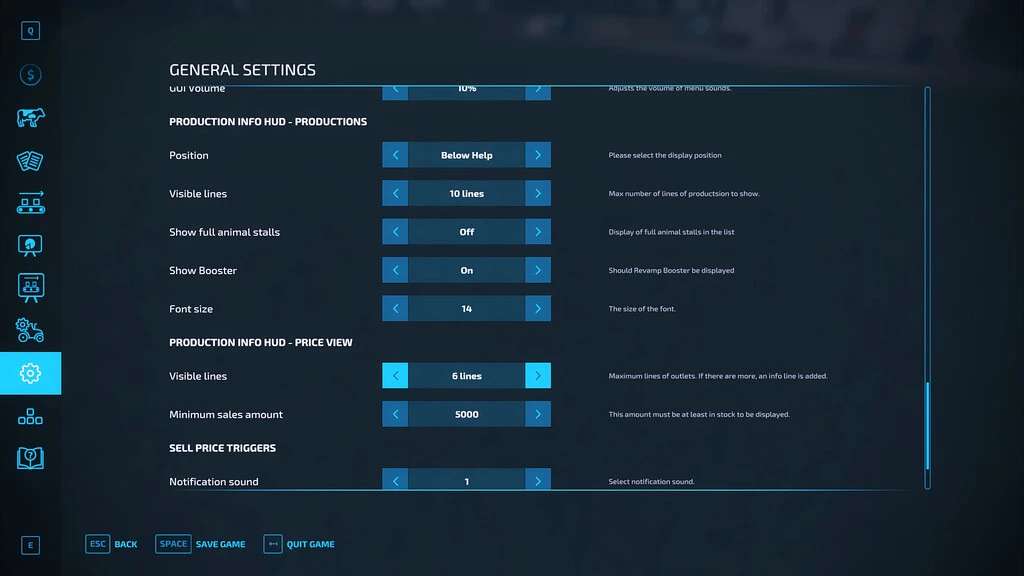 Production Info Hud v1.5.1 FS22