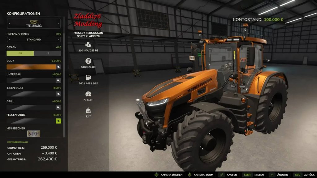 Massey Fergusson 9S v1.0