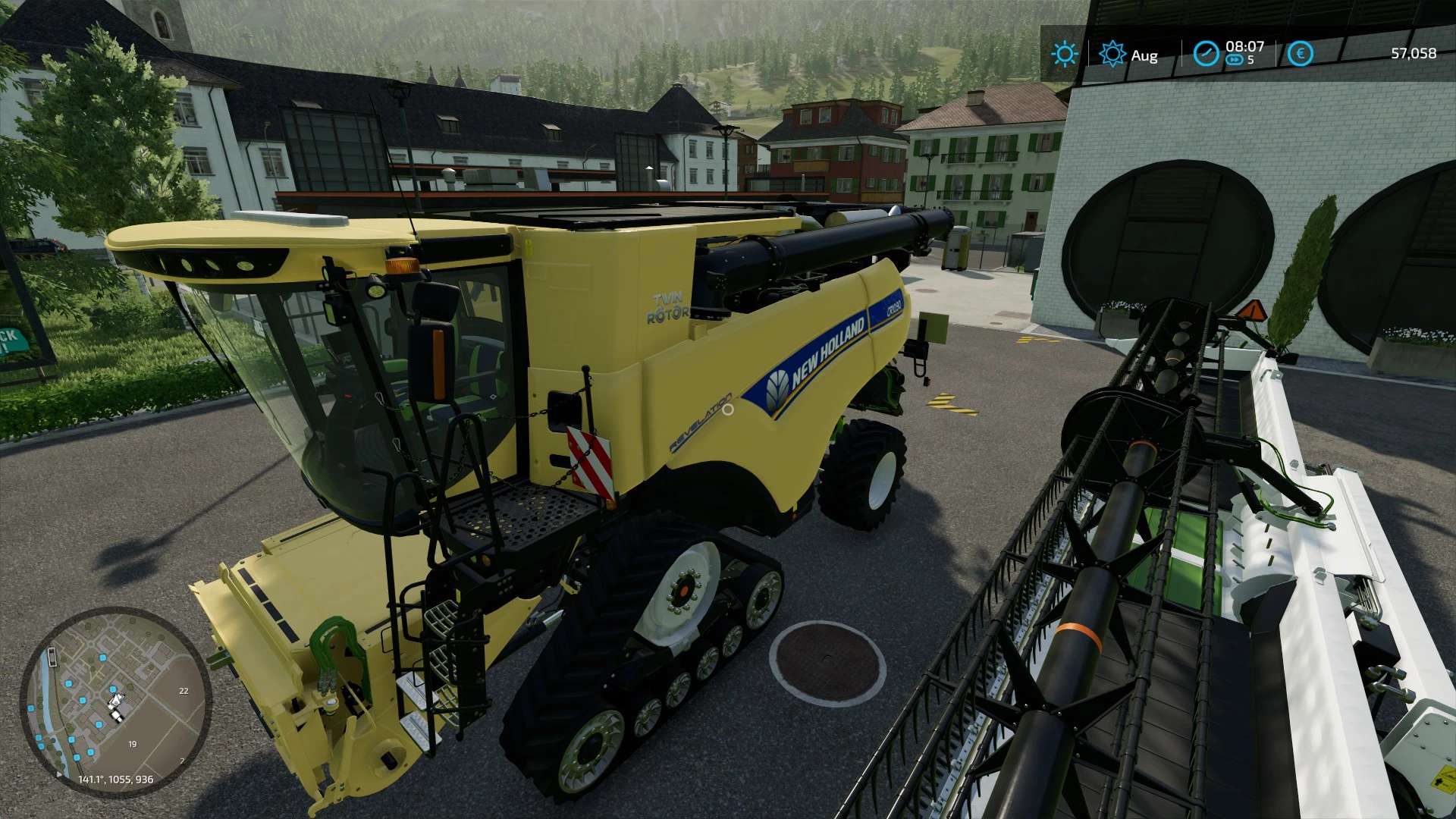 New Holland CR 10 + cutter v1.0 FS22