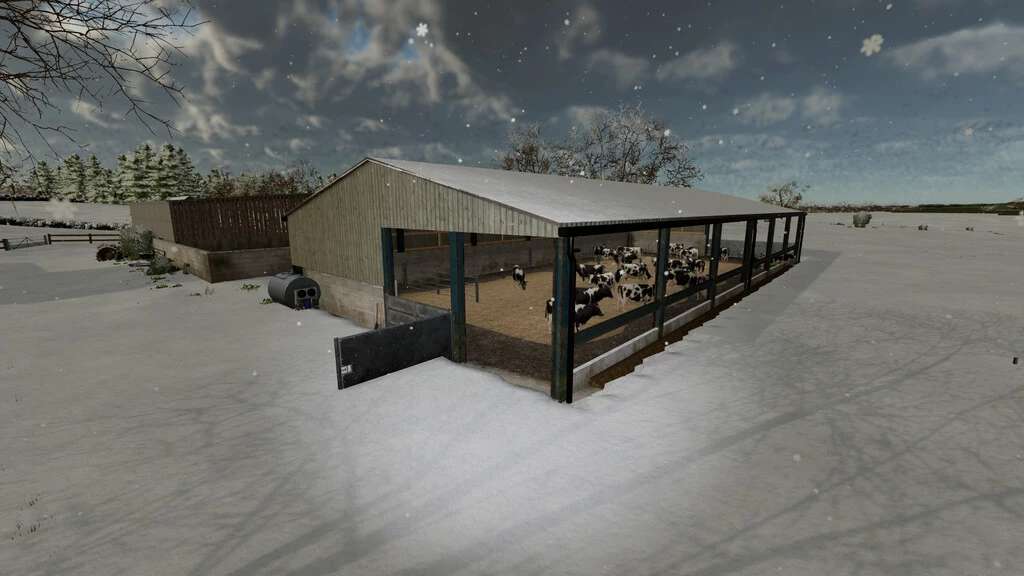 Large UK Cow Barn v1.0 FS22