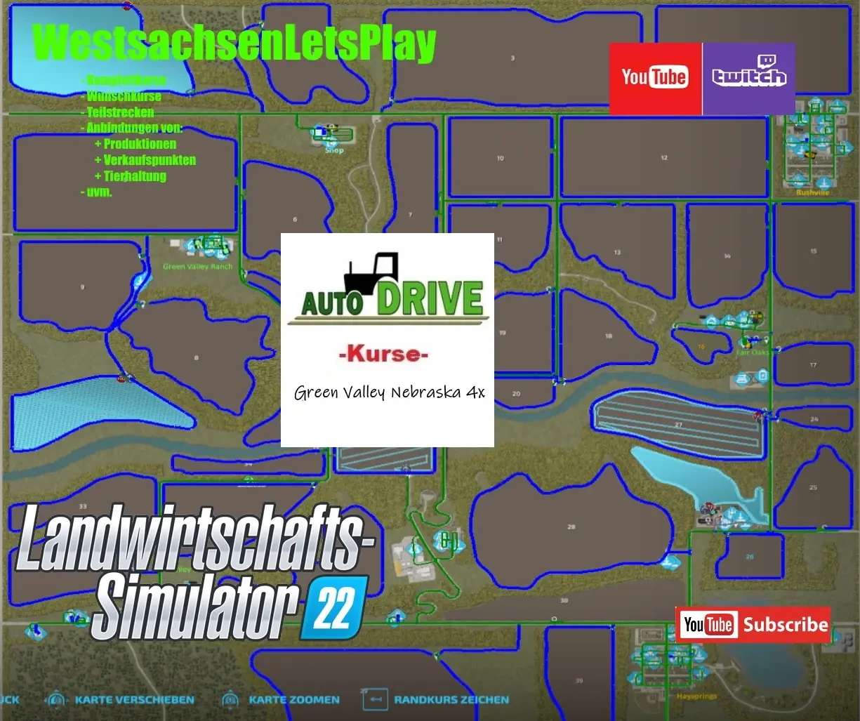 Autodrive Course Green Valley Nebraska v1.0 FS22