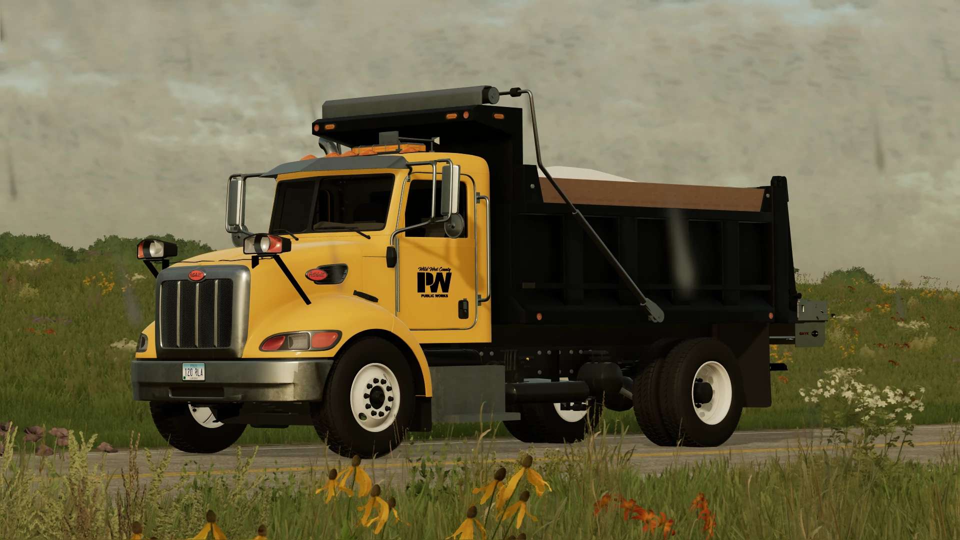 Peterbilt 340 Meyer Tailgate Salter v2.0 FS22