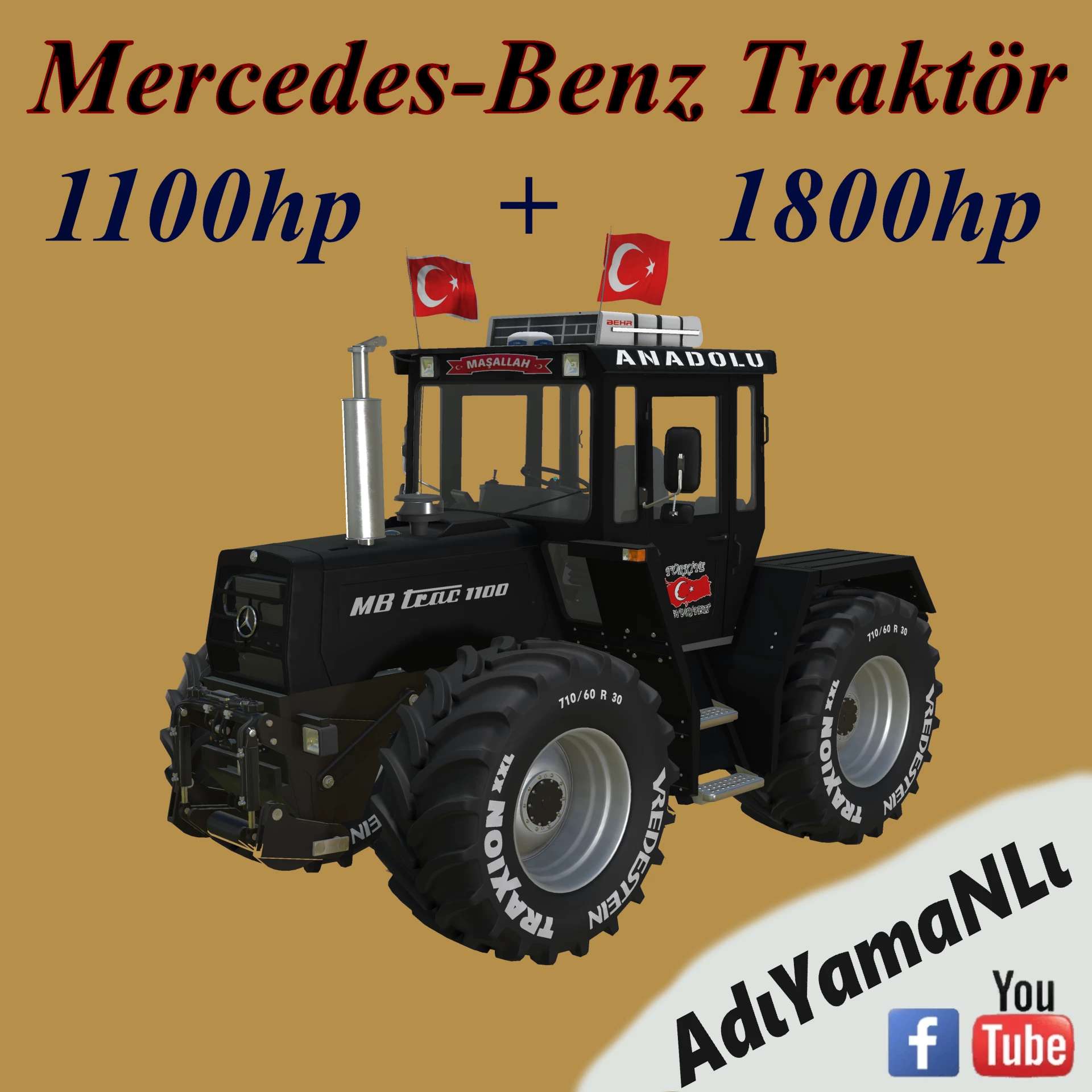 Mercedes-Benz Traktör 1100-1800 İntercoller v1.0 FS22