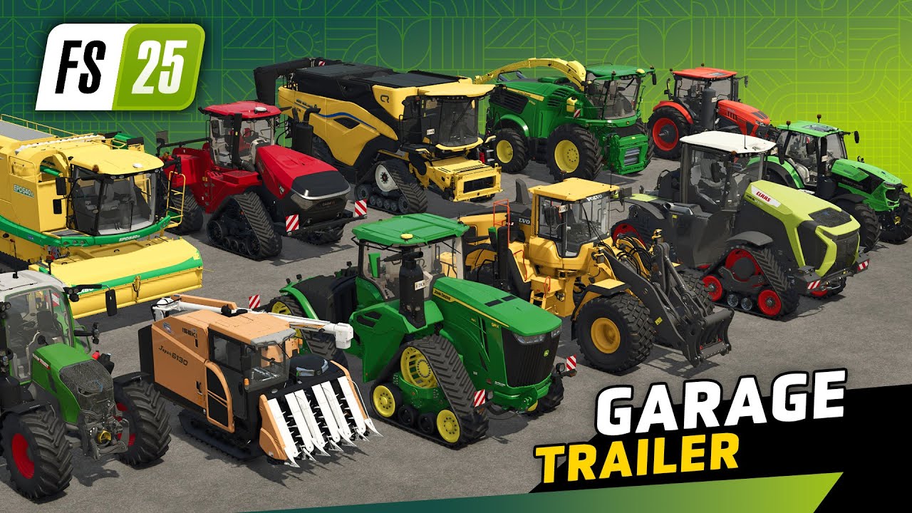 Farming Simulator 25 Garage: More than 400 Vehicles