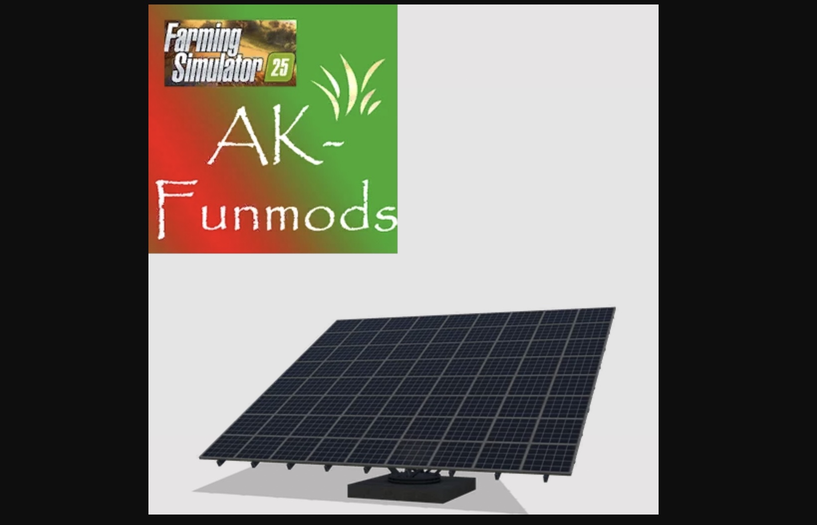 Small photovoltaic system-produces 1.0 FS25